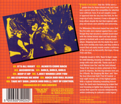 Bad Boy ~ Back To Back (1978) CD 2016 Rock Candy Records UK •• NEW