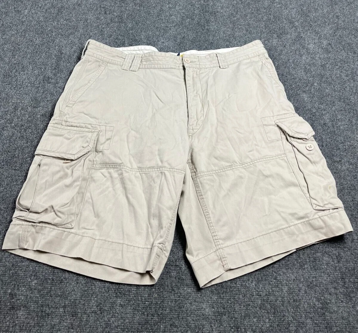 Ralph Lauren Classic Polo Chino Shorts Ivory Size 40