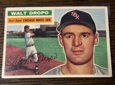 1956 Topps #238 Walt Dropo White Sox -EX - Grey Back - Free Shipping-