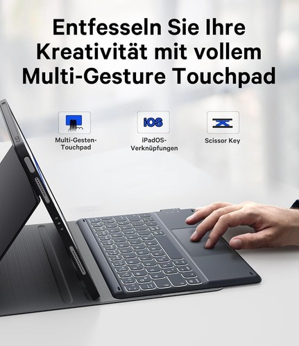 Earto Tastatur Hülle für iPad Air 11 Zoll 2024, iPad Pro 11 2022, Air 5/4 10.9 - Bild 10 von 13