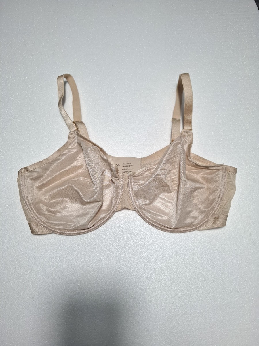 Soma Womens Beige Unlined 40D Underwired Back Closure Minimizer Bra View 2