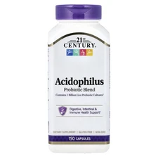 21st Century Acidophilus Probiotic Blend 150 Capsules Gluten-Free
