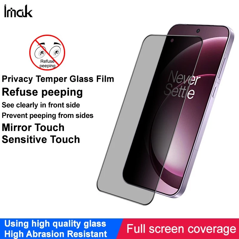For OnePlus 15 5G, imak Privacy Tempered Glass Film Full Screen Protector - Image 2 of 4