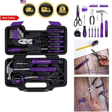 Home Tool Set Kit 39 Pieces Hand Tools Household Repair with Storage Case