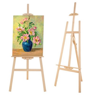 Falling in Art Easel Stand for Painting, Adjustable Wooden Easels for Painting C