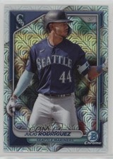 2024 Bowman Mega Box Chrome Mojo Refractor Julio Rodriguez Rodríguez #90 3x7