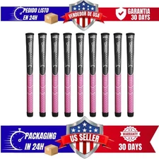 Winn Dri-Tac Undersize Gray/Pink - 9 Piece Golf Grip Bundle
