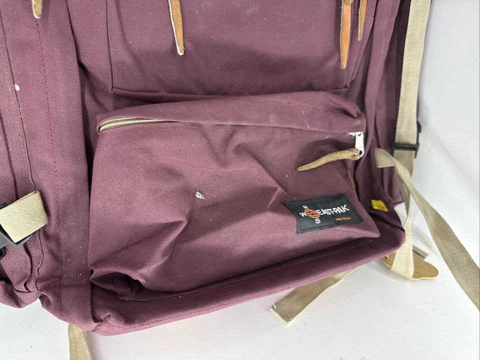 Mochila Mochila De Colección Eastpak 4004 Granate Convertible Bolsa de Camping Paquete Jumbo Foto 2 de 4