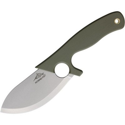 Petrified Fish EEL Fixed Knife 9Cr18MoV Steel Blade Green G10 Handle - PFH01GRW