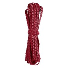 Flat Braided Leather Cord 5mm 5m Wine Red Craft Strip for Jewelry 16.4ft
