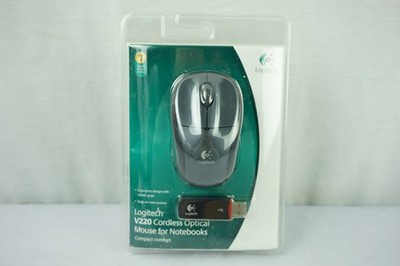 Logitech v220 Cordless Optical Mouse for Notebooks NEW