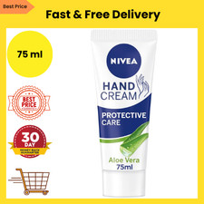 NIVEA Aloe Vera Hand Cream 75ml, 24H Moisturising for Dry Cracked Hands UK