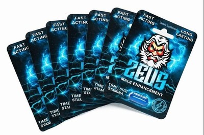 Zeus 1800mg Male Vitality & Stamina Support   Energy & Performance   Multi-Packs