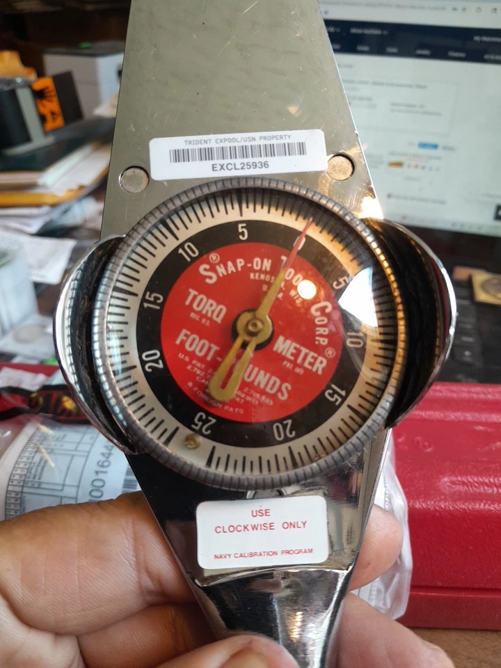 SNAP-ON TE12A 3/8"" Drive TORQ-O-METER Torque Wrench NIB  - Image 2 of 4