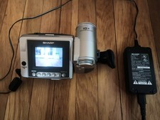 SHARP VIEWCAM VL-A111 8mm CAMCORDER And Power Adapter No Battery