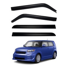 4pcs Smoke Tint Sun Rain Guard Vent Window Visors Compatible with 2008-2015