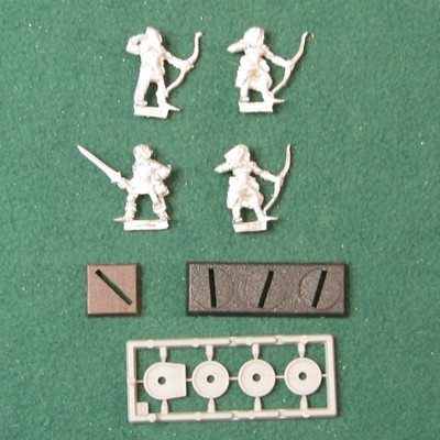 Wood Elf Archers Lot of 4, Warhammer WFB Citadel (1987) GW OOP Metal Oldhammer