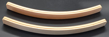 New 13" Curved Shape Wooden Playing Card Game Holders Natural Finish Set of Two