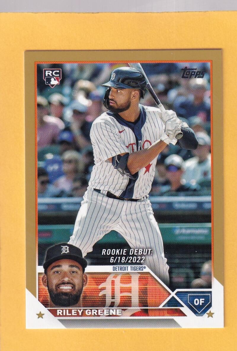 2023 Topps Update Series Gold Riley Greene Tigers NM-MT+ 1219/2023 Rookie Debut