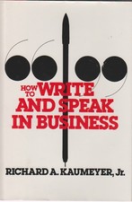 How to Write and Speak in Business