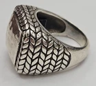 Vintage Silpada Hammered Braided Sterling Silver Ring Size 7 R1646 [076LAB]