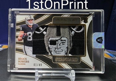 2024 Panini Immaculate Gold /49 Brock Bowers Raiders Patch Logo* READ    