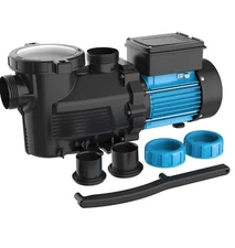 Bomgie In/Above Ground Swimming Pool Pump, (2 Speed 0.35/1.2HP, 5200 GPH, 115V)