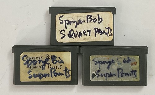 3 x GBA Bob Esponja Pantalones Cuadrados SuperSponge (sin etiqueta frontal)