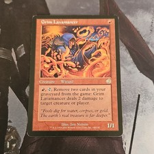 Magic: The Gathering Grim Lavamancer Torment Rare Red Creature Jim Nelson