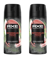AXE Watermelon Freeze Body Spray for Men Aluminum Free Deodorant 4 oz, 2 Pack