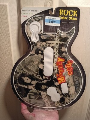 NINTENDO Wii Guitar Hero III MOTLEY CRUE Guitar Skin Gamer Graffix NEW