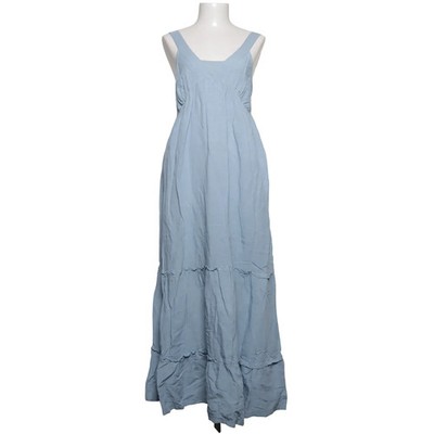 Tensione In, Maxikleid, Größe: S/M, Blau, Leinen/Viskose, Einfarbig, Damen #NZM