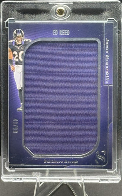 2025 Panini Silhouette Ed Reed  Jumbo Memorabilia /99 #JM-ERD Baltimore Ravens