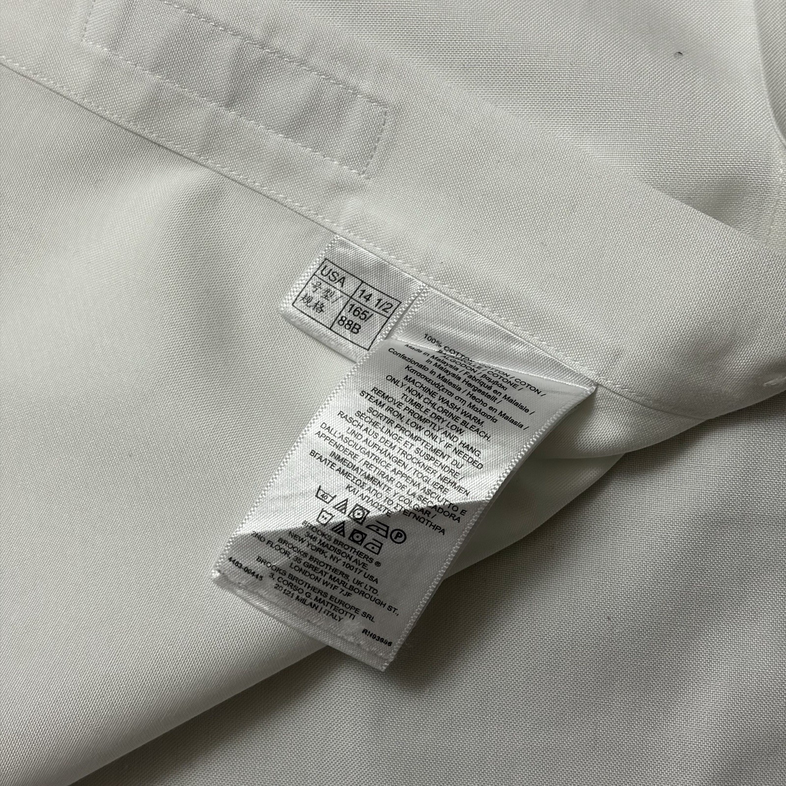 Brooks Brothers Regent Fit White Dress Shirt 14.5-34 thumbnail 8
