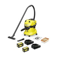 KäRcher Akku-Nass-/Trockensauger Wd 4-18 Dual Battery Set, 36 V, 20 L