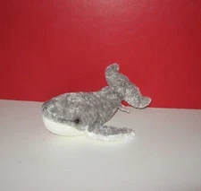 Aurora Whale Plush w/ Corduroy Bottom - Ocean Fun Stuffed Bean Plush Pal