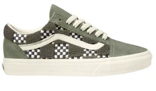 Vans Old Skool Shoes, Style# VN0007NTZBF, Size M5.5/W7, Tufted Check Loden Green