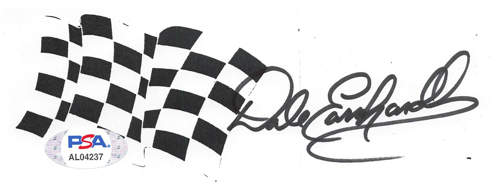 Dale Earnhardt Sr. Signed Cut Autograph Auto PSA/DNA AL04237
