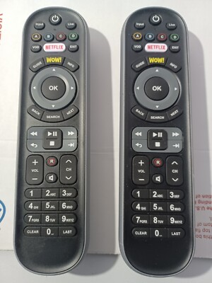 2x WOW Experience URC-2135BCO-R Original Replacement Remotes