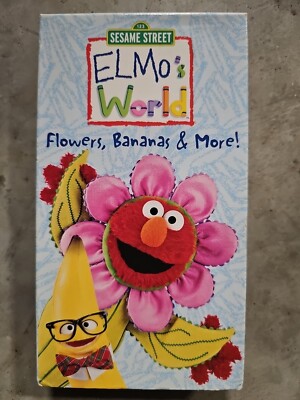 Elmos World - Flowers, Bananas More (VHS, 2000) for sale