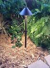 Bronze Led Outdoor low voltage landscape path light Saturn Br cast aluminum