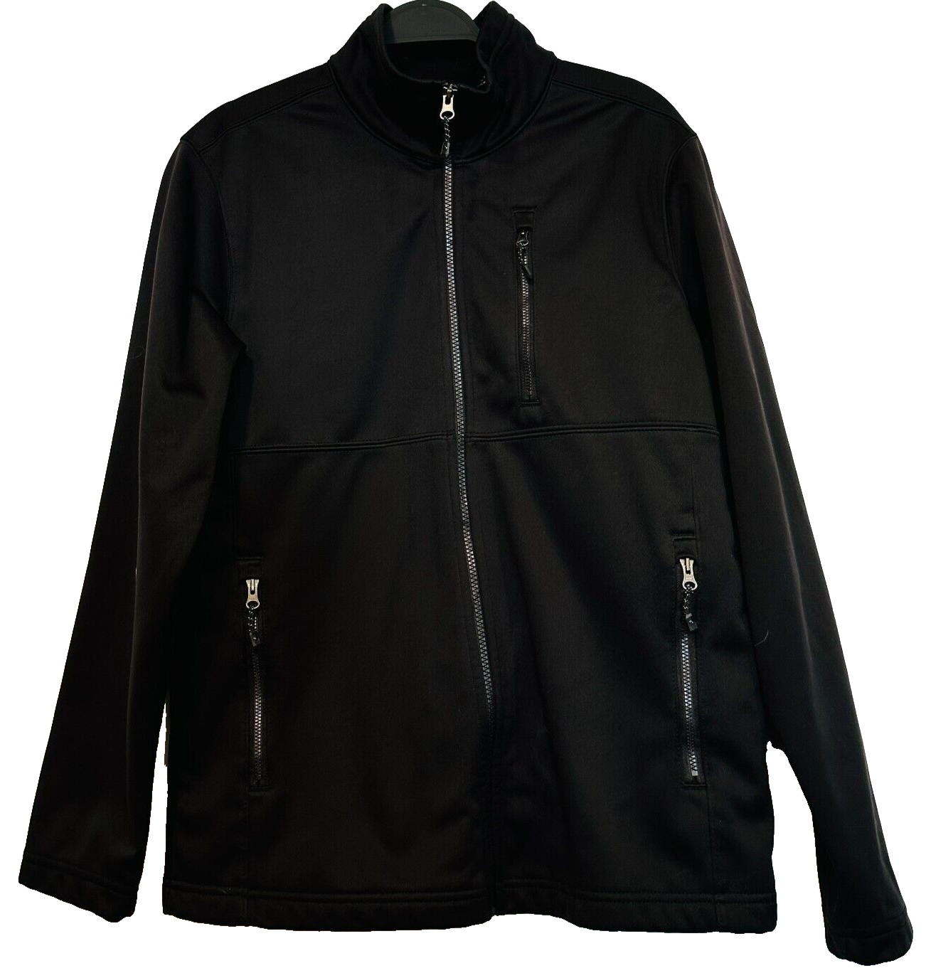 Swiss Tech + Full Zip Jacket Black Softshell 3 Zi… - image 7