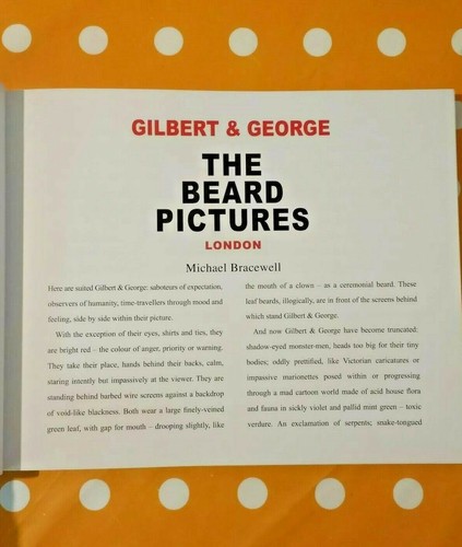 Gilbert & George - The Beard Pictures - Exhibition Catalogue - SIGNED RARE - Picture 12 of 12
