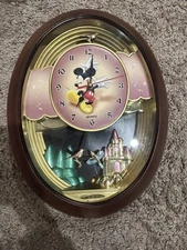 Vintage Mickey Mouse Time Melody Quartz Wall Clock HaiZhiXing Rare!