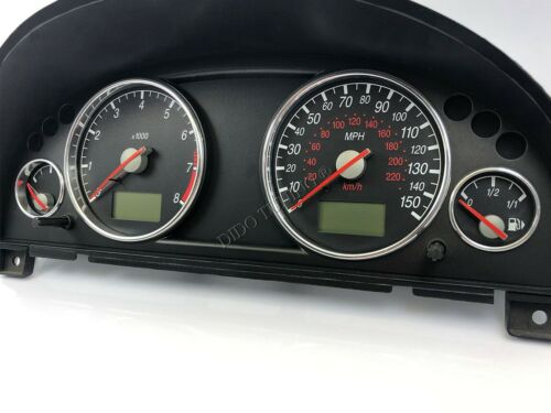 For Ford Mondeo Mk3 00-07 Polished Aluminium Trim Rings Instrument Cluster x4 - Imagen 8 de 11