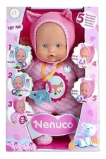 1 Nenuco of Famosa- Doll Toy 5 Functions, Colour Pink (700014781) 12inch Tall
