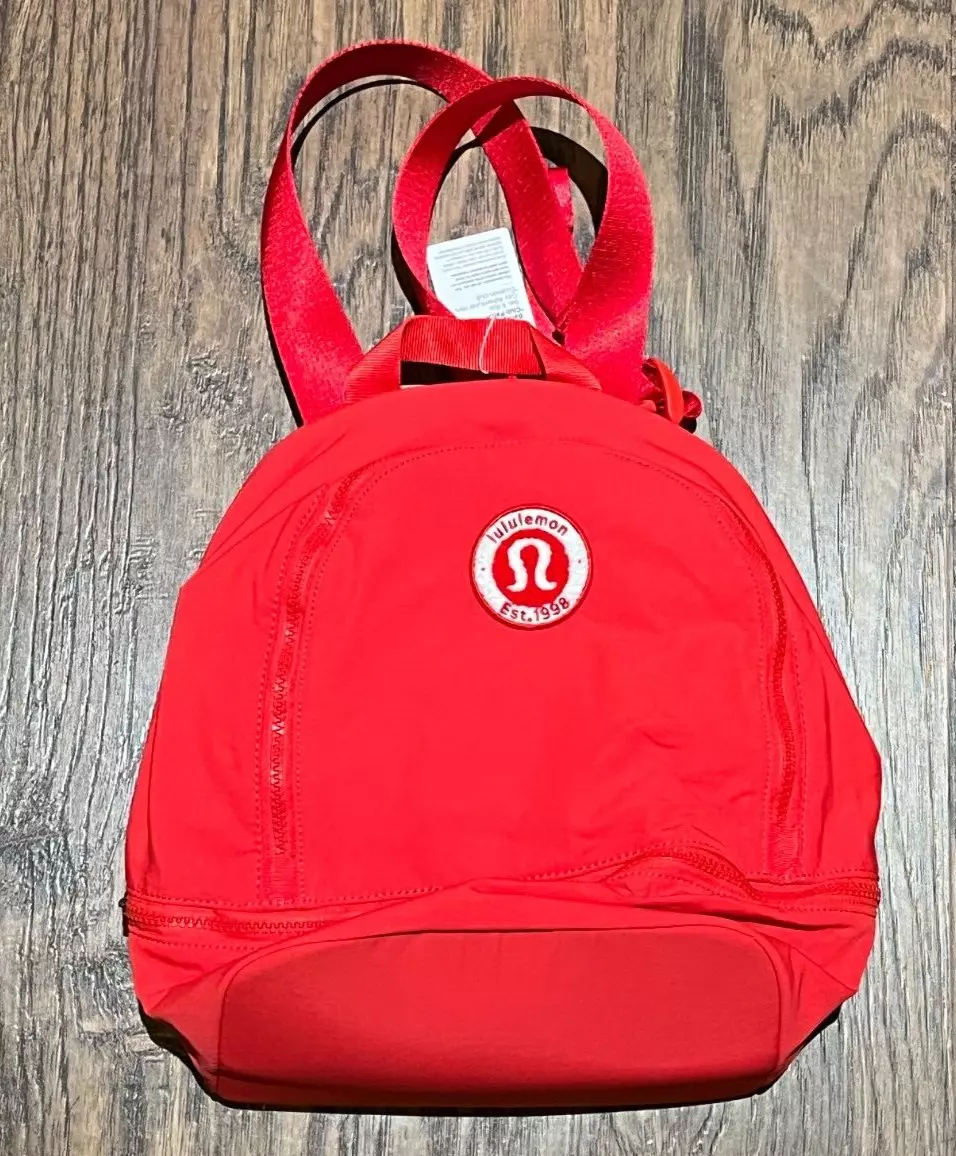 NEW Lululemon City Adventurer Backpack Mini Club Patch Love Red