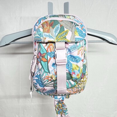 Utility Sling Backpack - Tropical Rain Forest Pink - 11  x 8.5  x 3  NWT