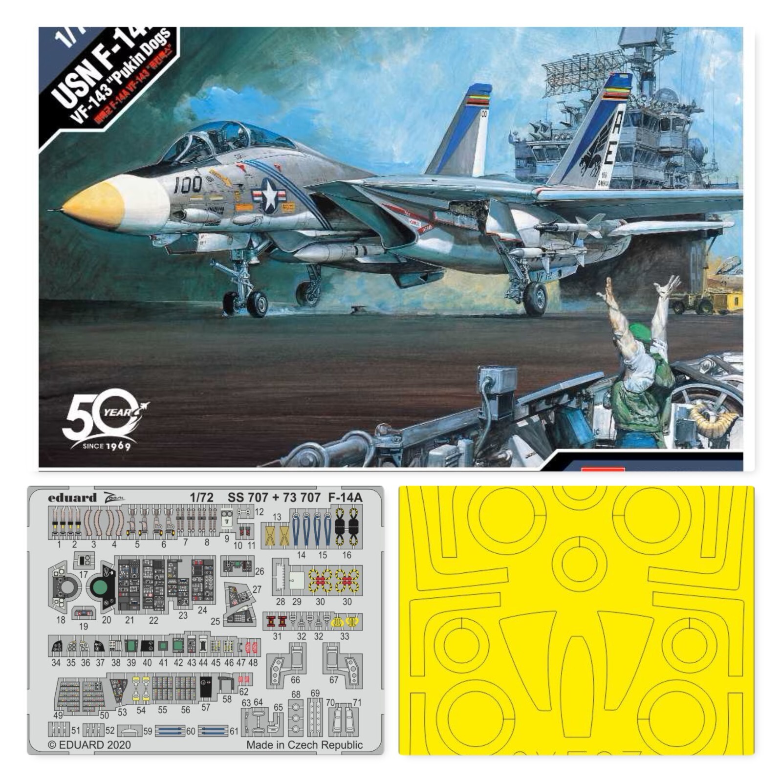AC12563	1/72 USN F-14A VF-143 Pukin Dogs (Combo-Pack)