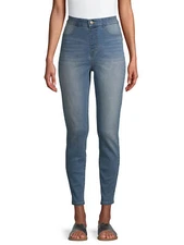 No Boundaries Juniors' Curvy Super High Rise Pull On Jeggings Size S (LOC TUB 80